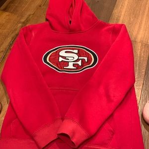 NFL Shop SF 49ers hoodie sweatshirt youth medium 10-12